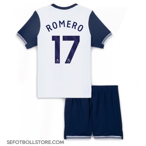 Tottenham Hotspur Cristian Romero #17 Replika babykläder Hemmaställ Barn 2024-25 Kortärmad (+ korta byxor)